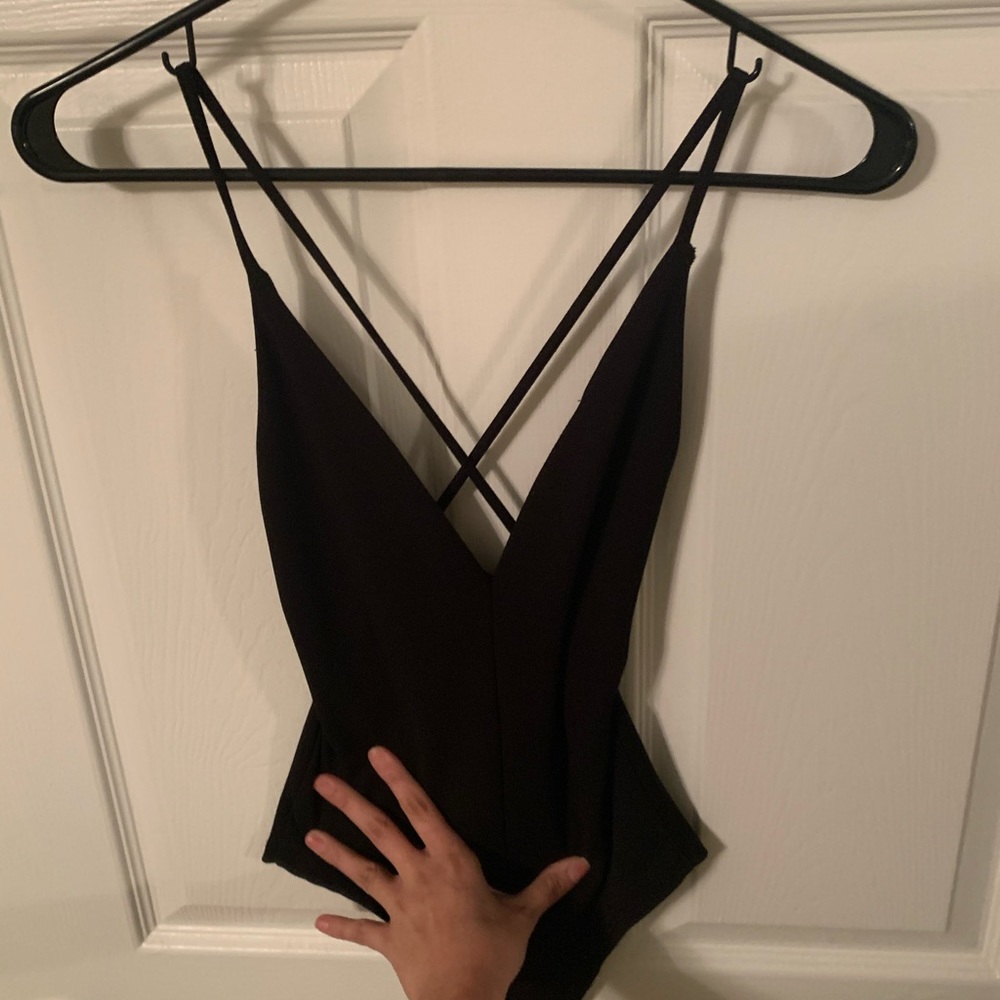 Criss cross body suit